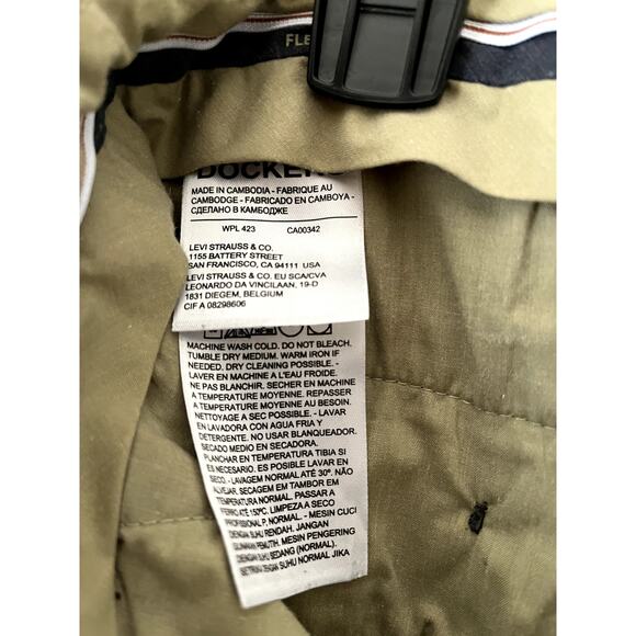 Dockers Mens Size W28 L32 Slim Signature Khaki Pants Black Pre-Owned - Picture 7 of 10